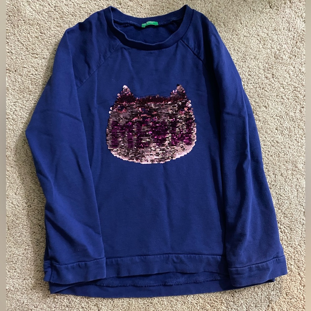 United colors of Benetton girls Sweatshirt size L 140 8-9 years